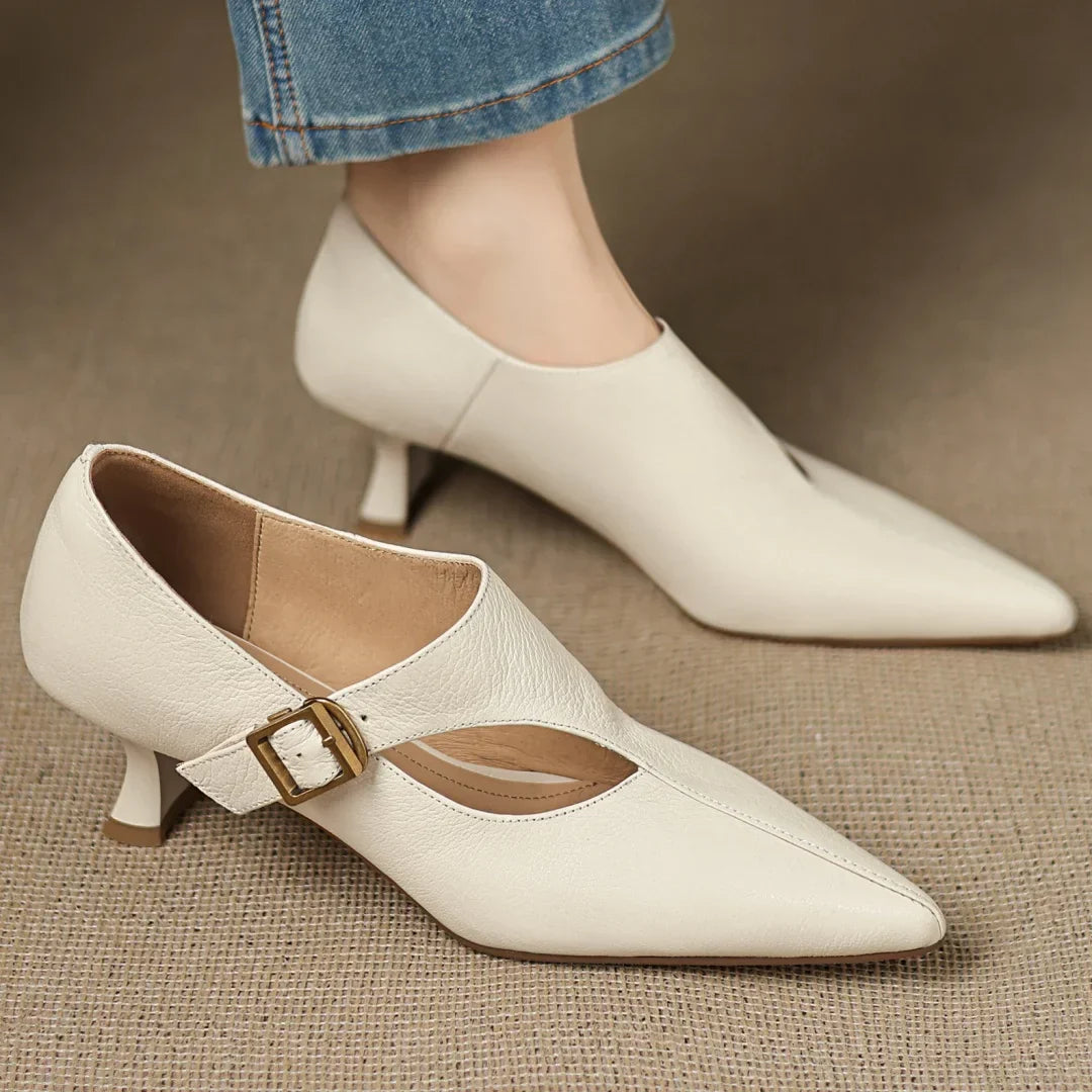 Women's Leather Dress Pumps - VibreMode