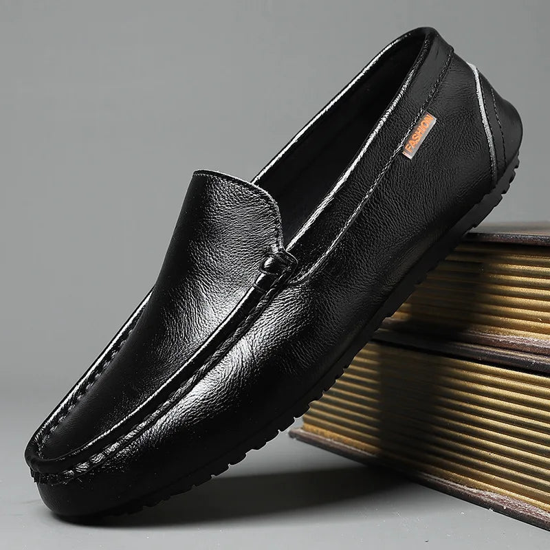 Monatro Men's Leather Loafers Comfortable