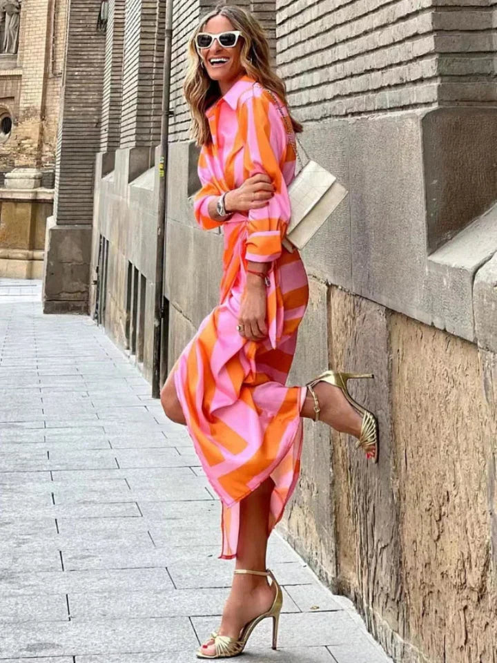 Women's Summer Dress Colorful Floral - VibreMode