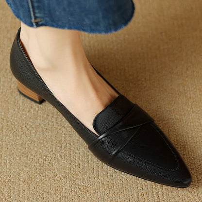 Authentic Black Leather High Heels