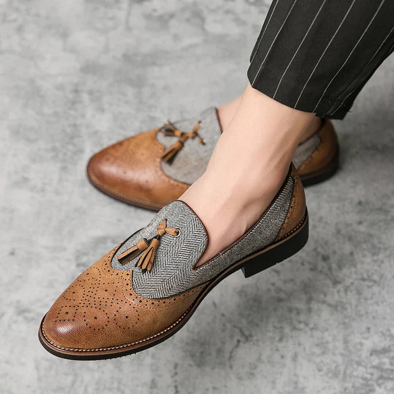 Men's Leather Tassel Loafers