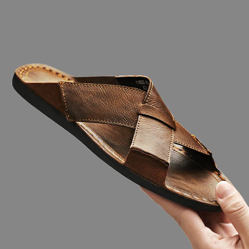 Valentino Women's Leather Beach Sandals - VibreMode