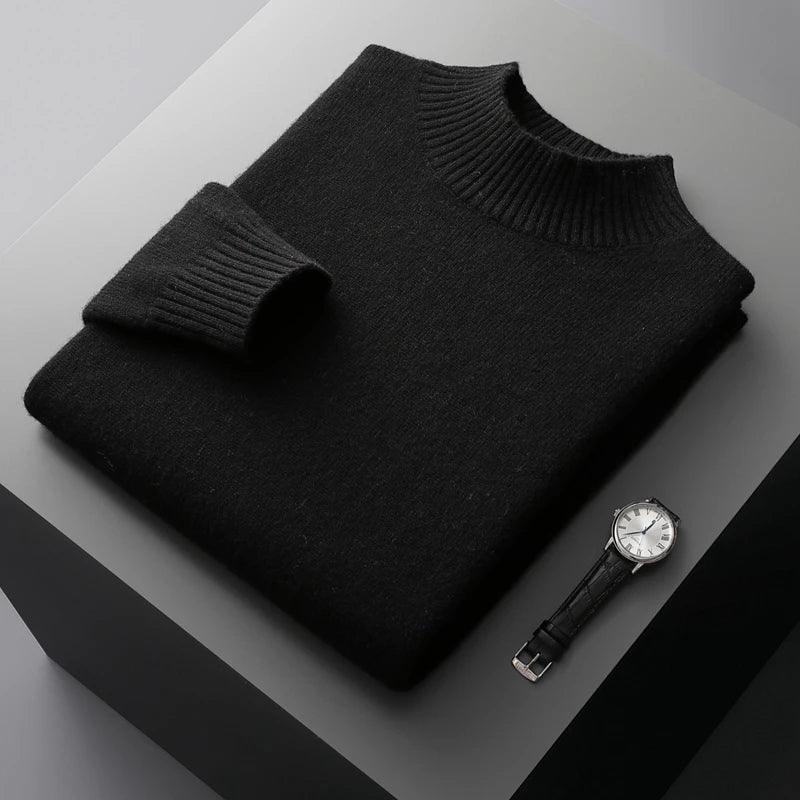 Selviano Men's Wool Pullover Sweater