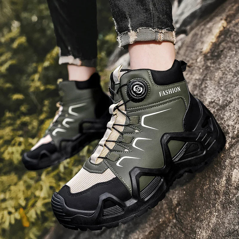 Waterproof Hiking Boots for Men with Durable Leather