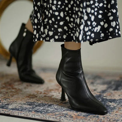Stylish Low Heel Ankle Boots
