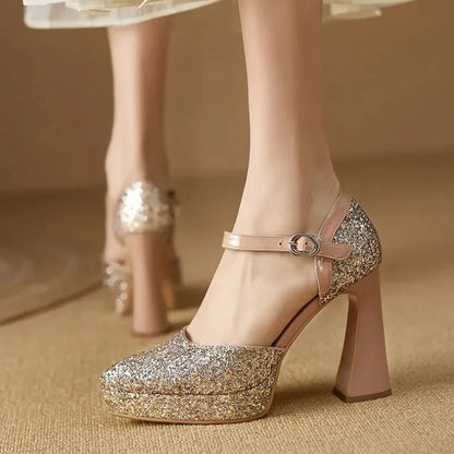 Women's Sparkle Platform High Heels