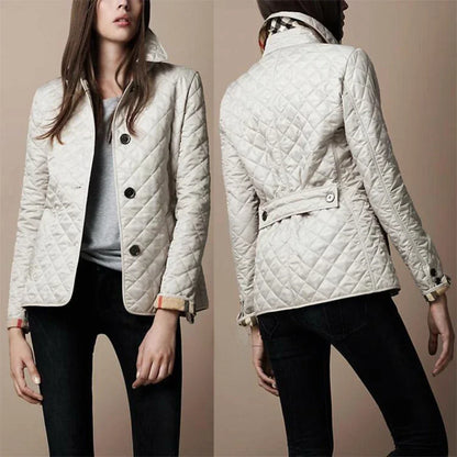 Harper | Ladies Lightweight Padded Button Front Coat