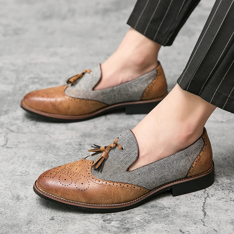 Men's Leather Tassel Loafers