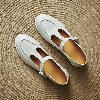 Women's Mary Jane Flats Round Toe Low Heel