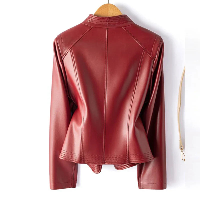 Madona Women's Sheepskin Biker Jacket