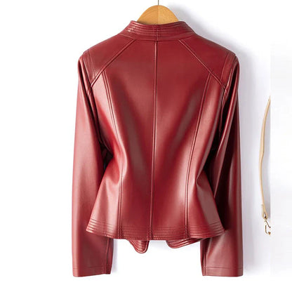 Madona Women's Sheepskin Biker Jacket