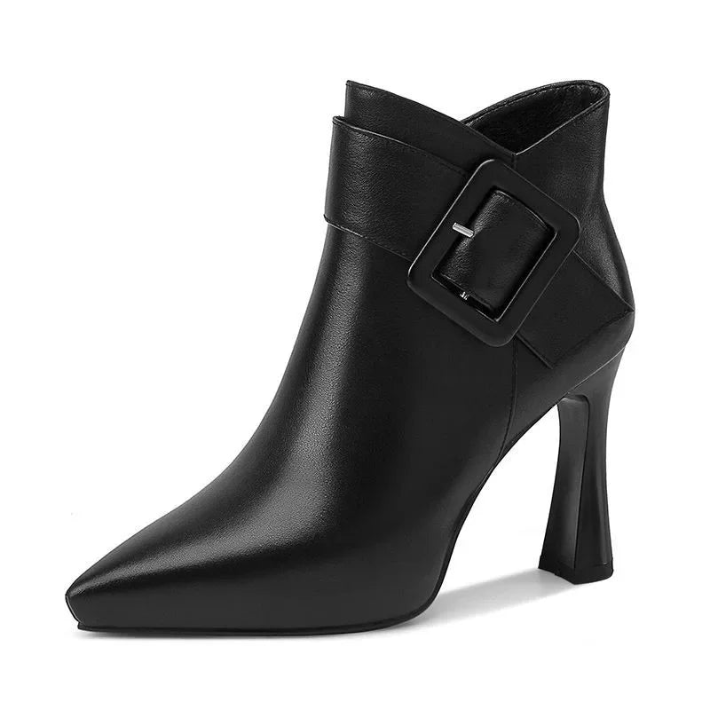 Elegant Ankle Buckle Boots