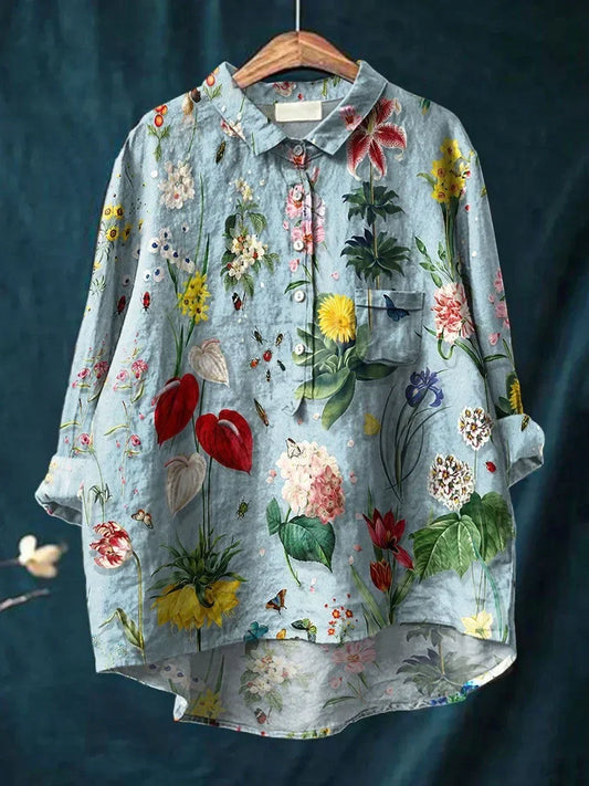 Comfortable Flowy Flower Women's Top - VibreMode