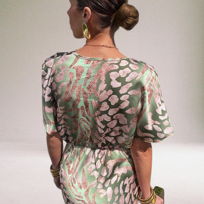 Women's Elegant Maxi V-Neck Dress