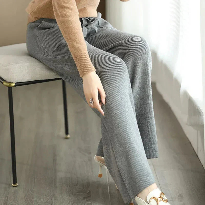 Women's Wool Relaxed Fit Pants