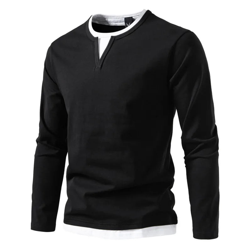 Men's Henley Long Sleeve Shirt