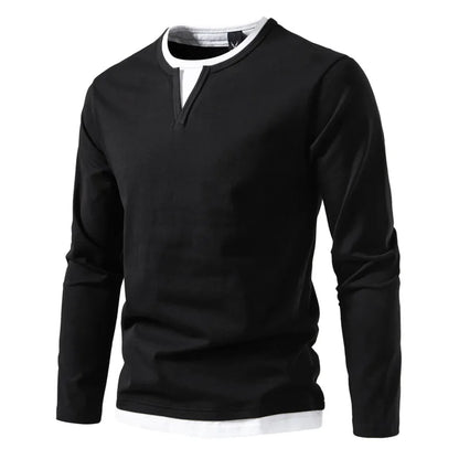 Men's Henley Long Sleeve Shirt