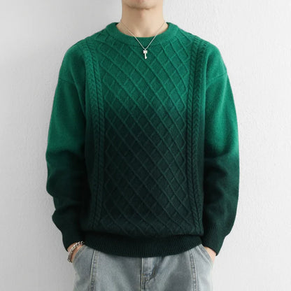 Colorful Ombre Knitted Sweater