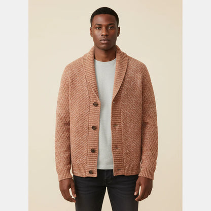 Men's Shawl Collar Knit Sweater