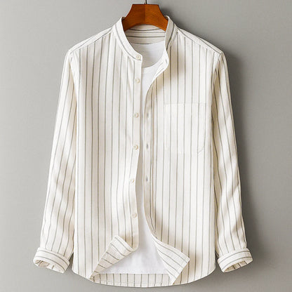 Casual Cotton Blend Dress Shirt