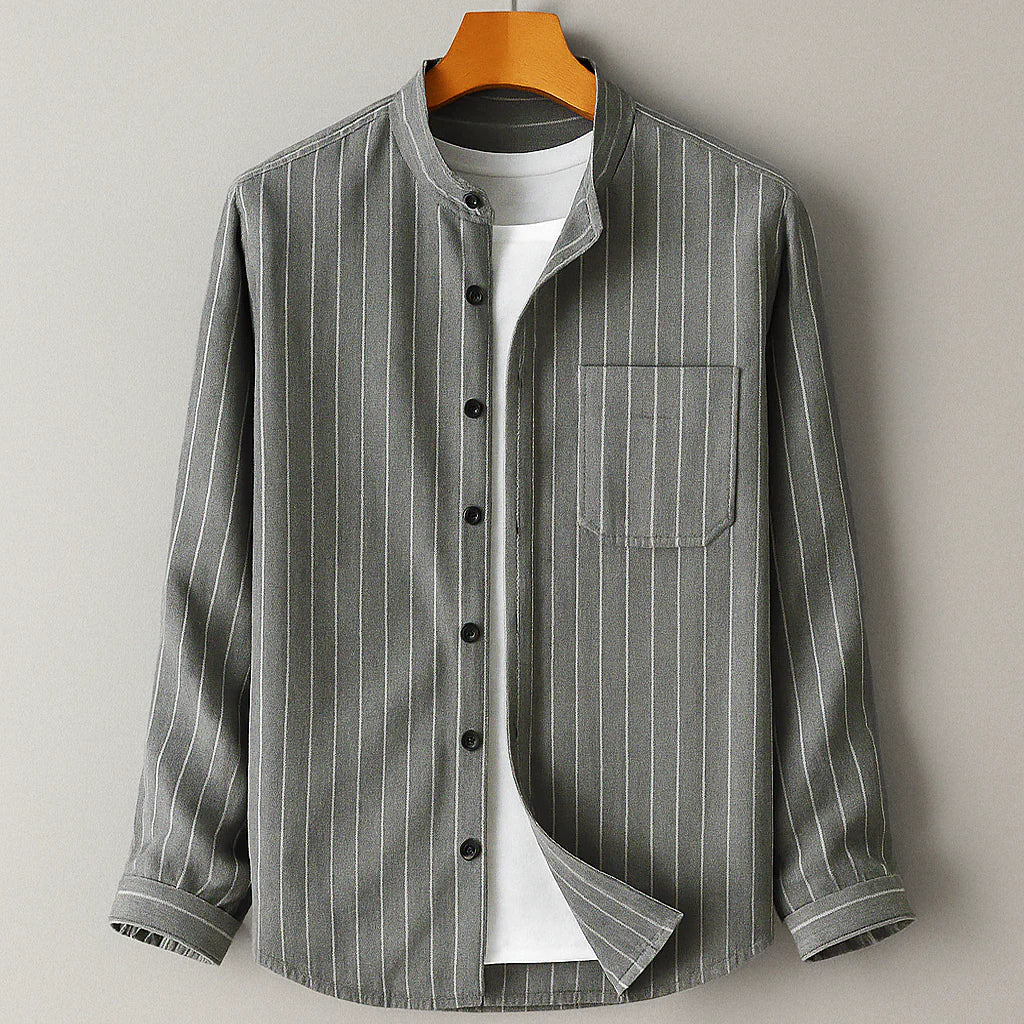 Casual Cotton Blend Dress Shirt