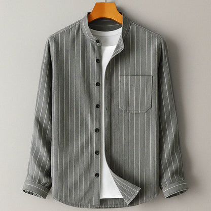 Casual Cotton Blend Dress Shirt