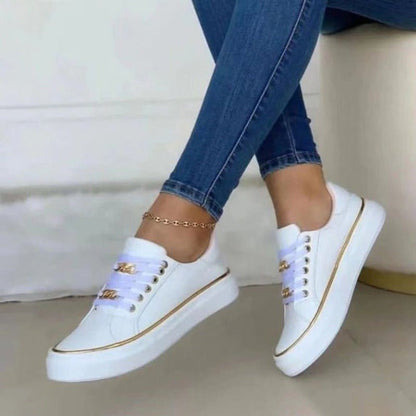 Fashion Metal Trim Sneakers