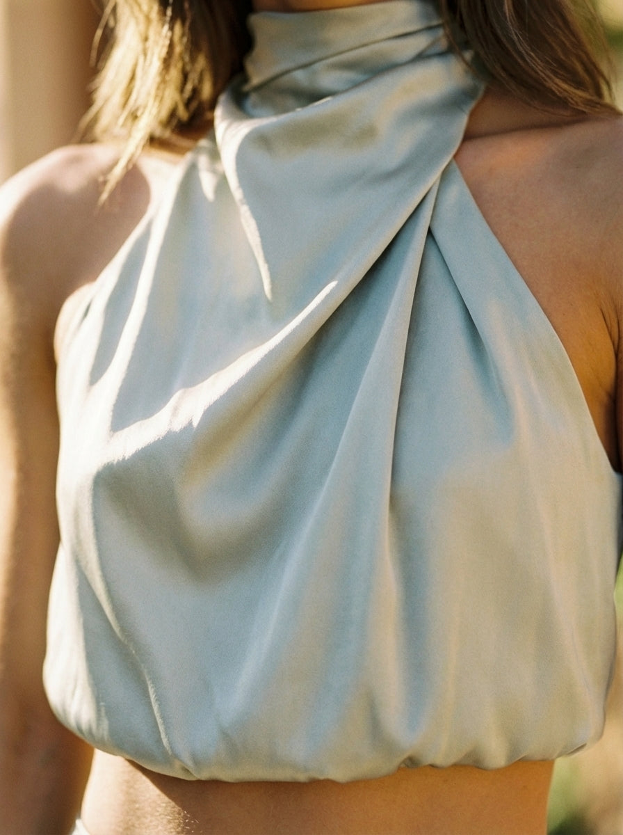 Women's Halter Crop Maxi Set