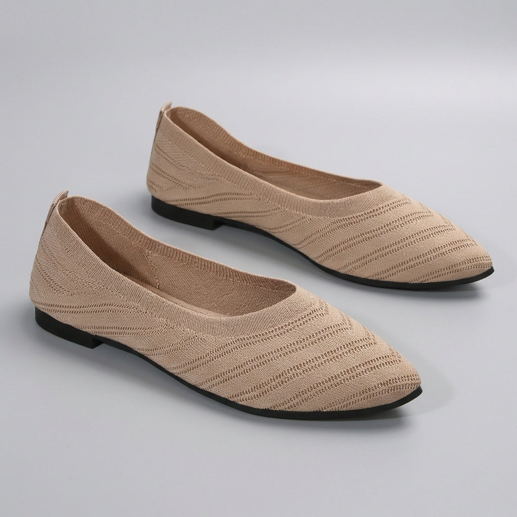 Women's Chevron Knit Slip-On Flats