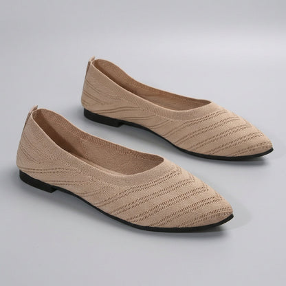 Women's Chevron Knit Slip-On Flats