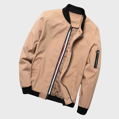 Men's Bomber Jacket Lightweight Nylon Black