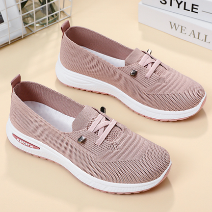Comfortable Women's Walking Shoes with Arch Support and Mesh Upper