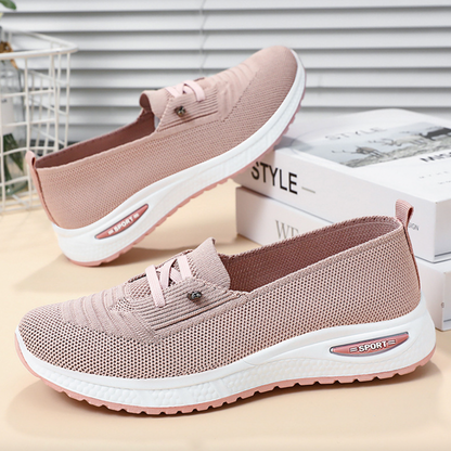 Comfortable Women's Walking Shoes with Arch Support and Mesh Upper