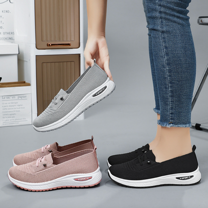 Comfortable Women's Walking Shoes with Arch Support and Mesh Upper