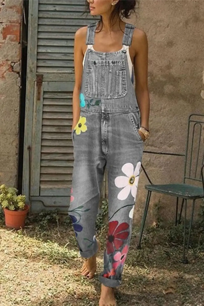 Women's Denim Overalls Sleeveless - VibreMode