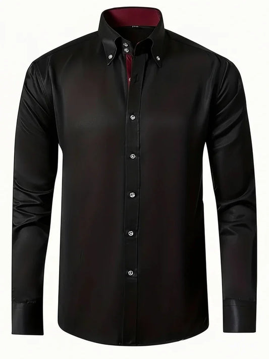 Men's Slim Fit Dress Shirt - VibreMode