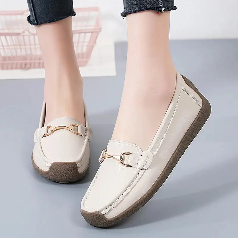 Women's Slip-On Moccasin Flats Comfortable - VibreMode