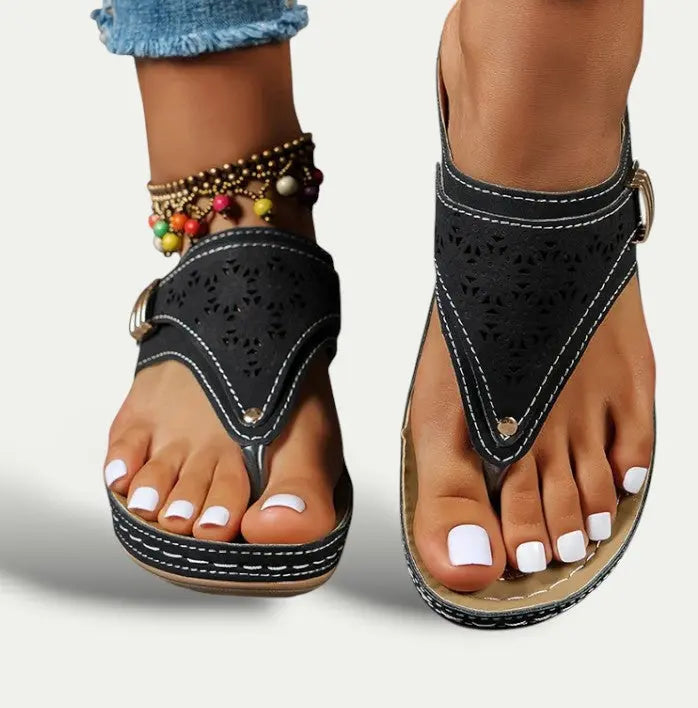 Women's Slip-On Sandals Comfortable All-Day Wear - VibreMode