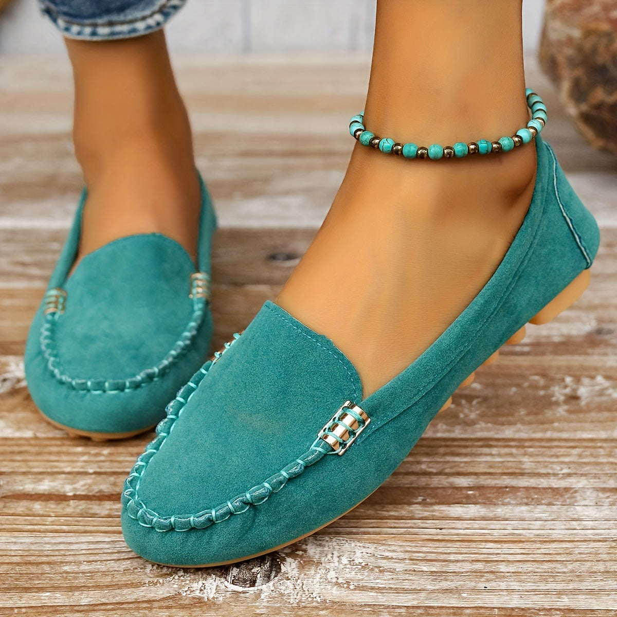 Women's Slip-On Moccasin Loafers Comfortable - VibreMode