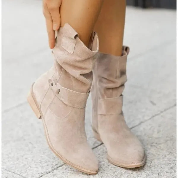 Women's Slouch Ankle Boots Comfortable Design - VibreMode