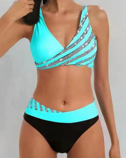Women's Printed Bikini Set Beachwear - VibreMode