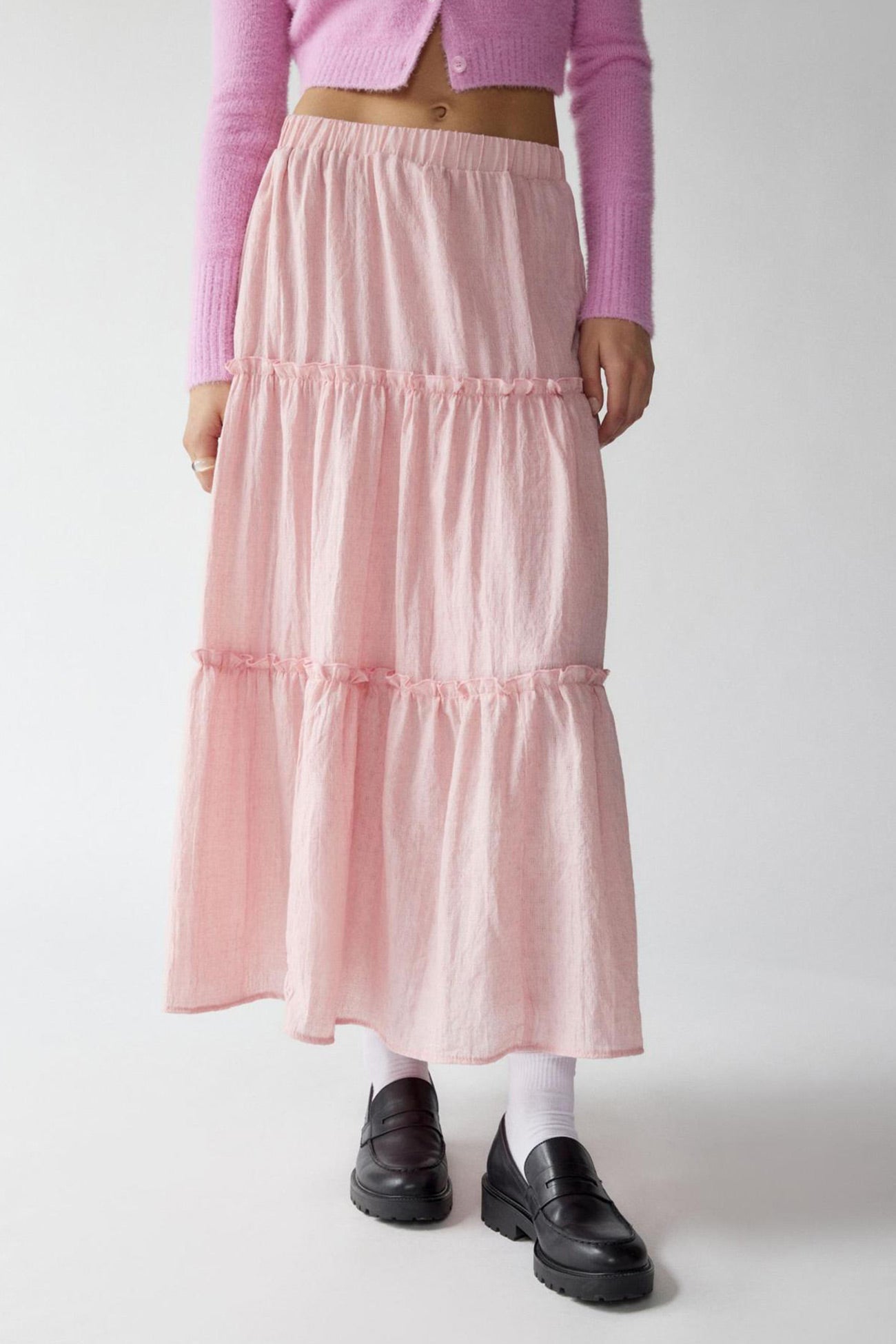 Women's Bohemian Maxi Skirt Elastic Waist