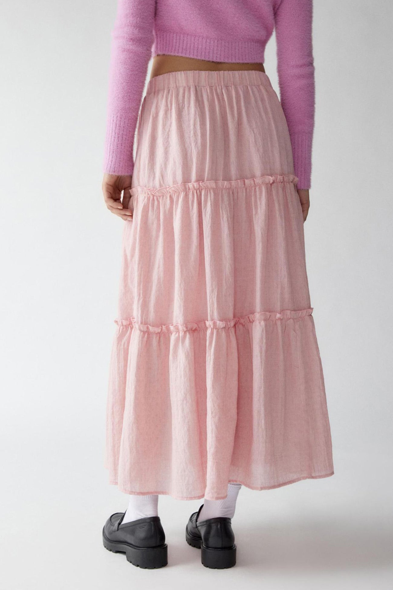 Women's Bohemian Maxi Skirt Elastic Waist