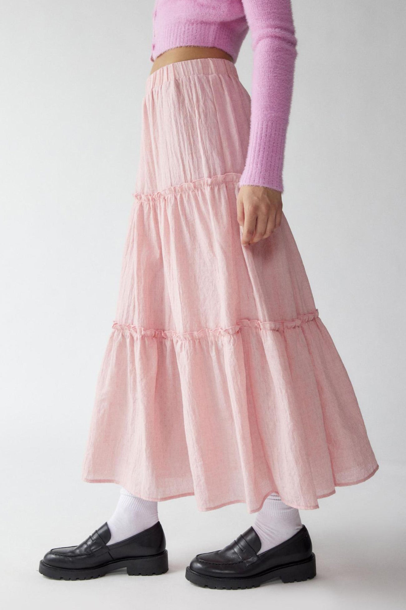 Women's Bohemian Maxi Skirt Elastic Waist