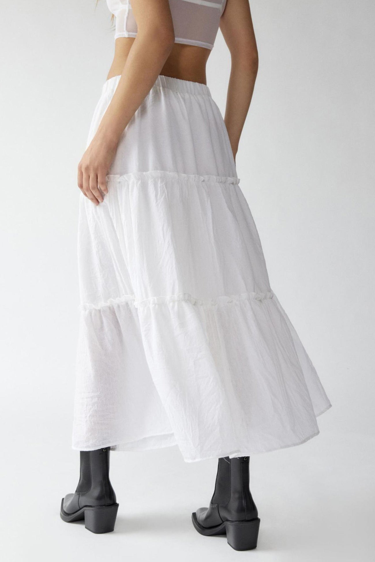 Women's Bohemian Maxi Skirt Elastic Waist