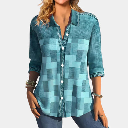 Women's Check Blouse Casual