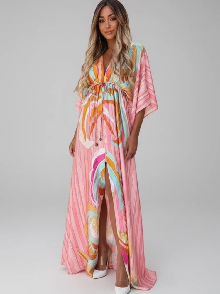 Women's Split Thigh Maxi Dress - VibreMode