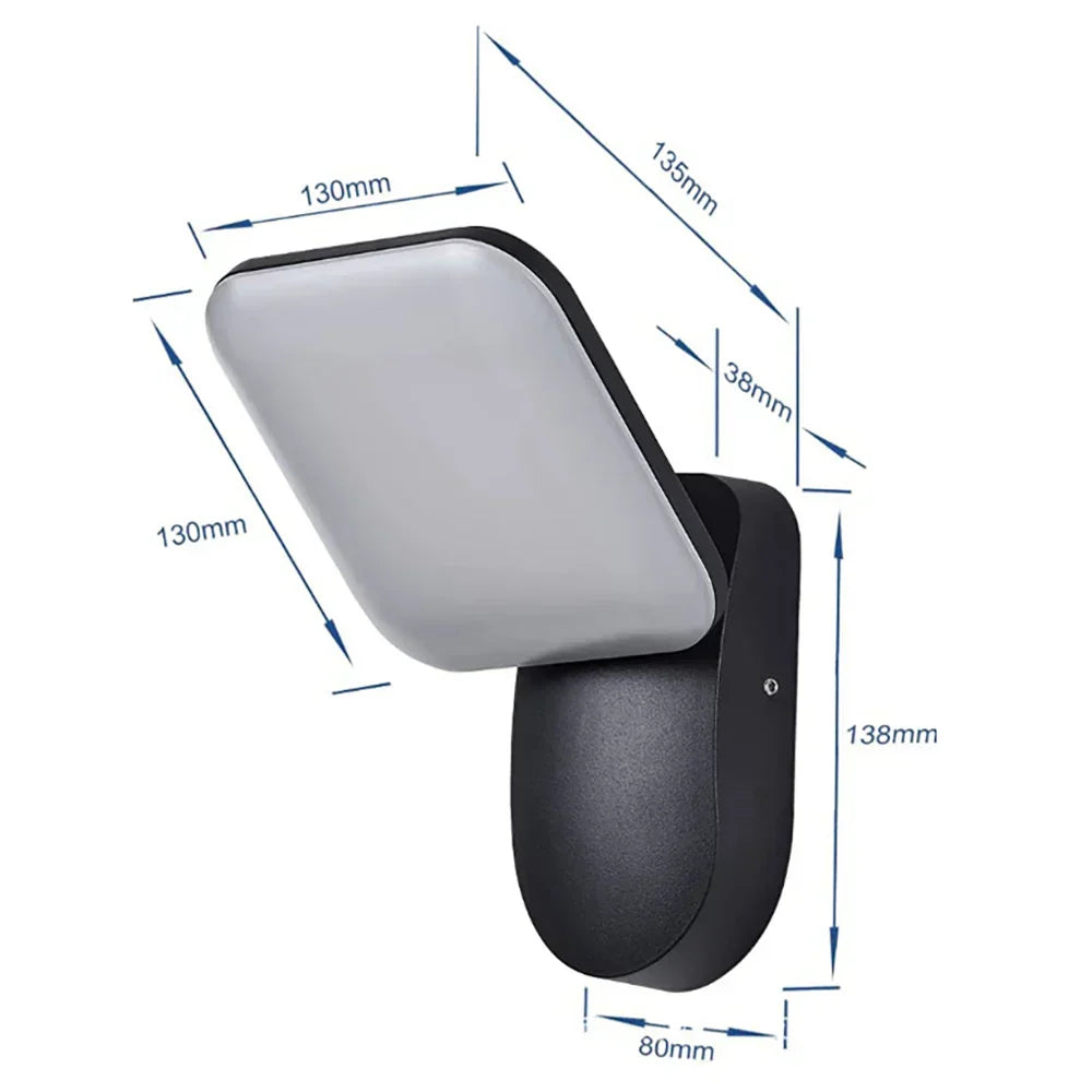 Outdoor Wall Light 12W Waterproof Motion Sensor