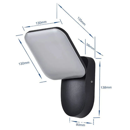 Outdoor Wall Light 12W Waterproof Motion Sensor