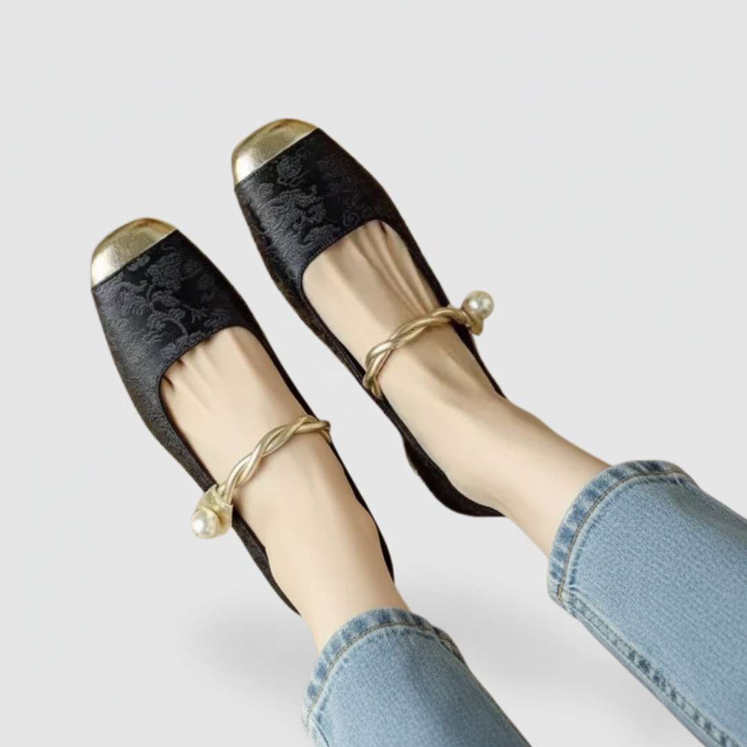 Orthopedic Mary Jane Shoes Ankle Strap Comfortable - VibreMode